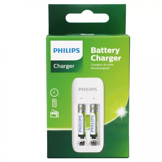 Batareya şarj edən Philips 2-li AAA 700 mAh SCB2070NB/00