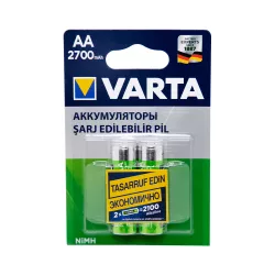 Batareya Varta 5706 AA 2-li 2700mAh Şarj Ediləbilir