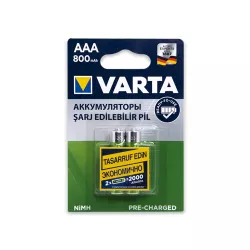Batareya Varta 56703 AAA 2-li 800mAh Şarj Ediləbilir