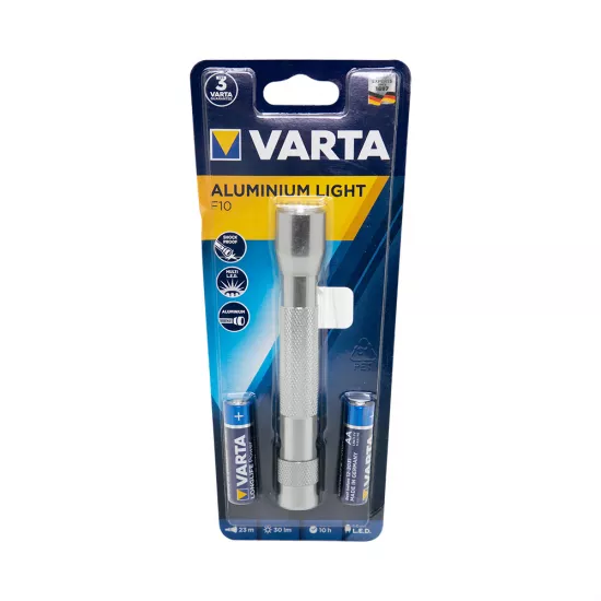 Led Fanar Varta 17627 F10 (+2xAA) Aluminium Light