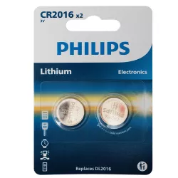 Batareya Philips CR2016 2-li