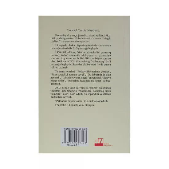 K.Patriarxin payızı (Q.Q.Marquez)