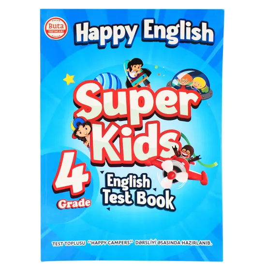 K.Happy English Super Kids 4 Grade English Test Book (Buta)