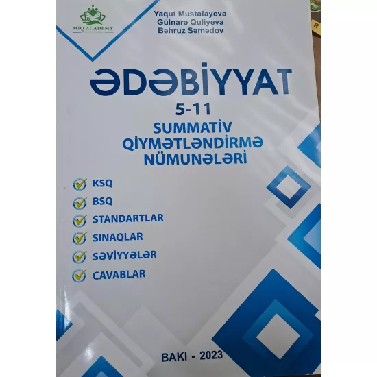 K.Ədəbiyyat 5-11 Summativ Qiymətləndirmə Nümunələri (Y.Mustafayev)