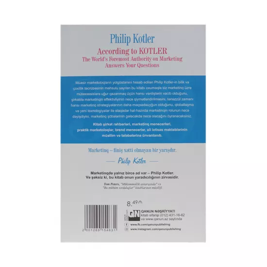 K.Marketinqə dair 300 başlıca sual (Philip Kotler)