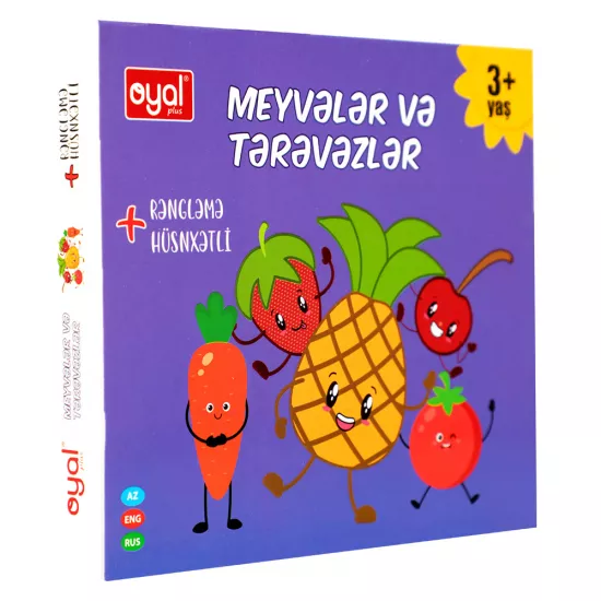 Meyvələr və Tərəvəzlər (rəngləmə+hüsnxətli)
