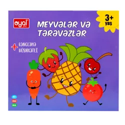 Meyvələr və Tərəvəzlər (rəngləmə+hüsnxətli)