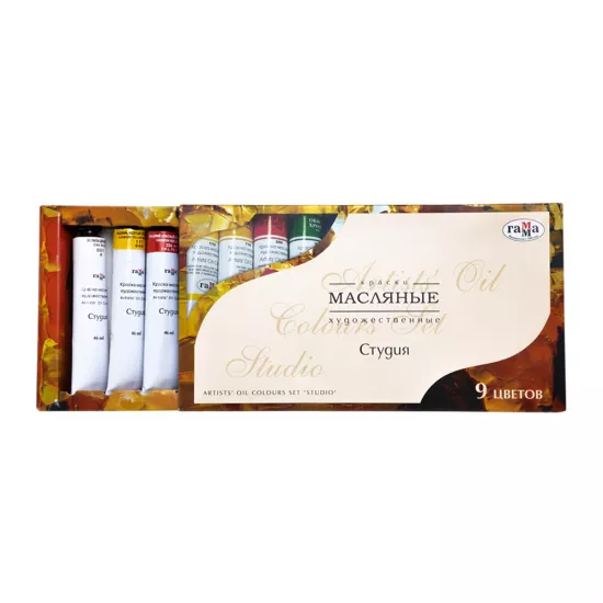 Boya yağlı 201002 9 rəng 46ml 'STUDİYA'