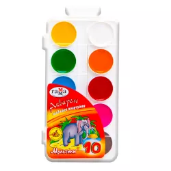 Boya akvarel 211046_10 10 rəng multiki