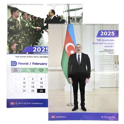 Təqvim Spirallı asma 2025 (A2,50*70) İ.Əliyev