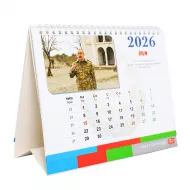 Təqvim masaüstü üçbucaq spirallı 2026 İ.Əliyev