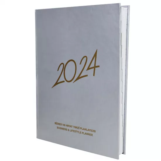 Ajanda B5 2024 boz (Biznes və həyat tərzi planlayıcısı)