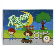 Rəsm albomu A4 24 vərəq spirallı