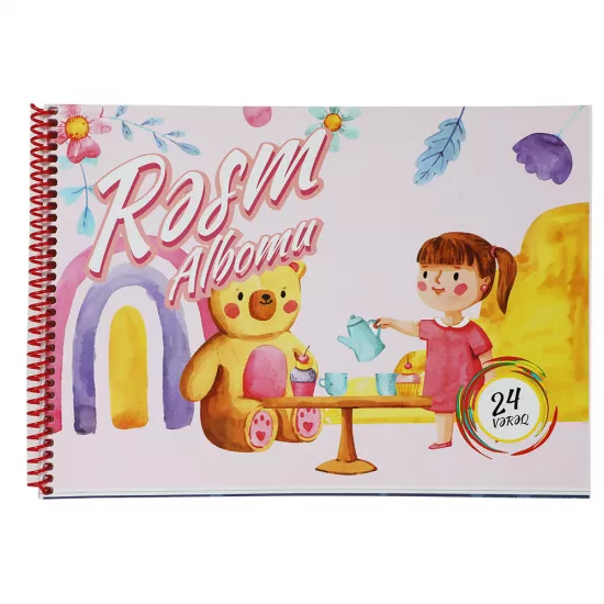 Rəsm albomu A4 24 vərəq spirallı