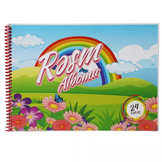 Rəsm albomu A4 24 vərəq spirallı