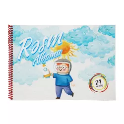 Rəsm albomu A4 24 vərəq spirallı