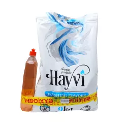 Yuyucu toz 9kq Ağ+1L qab şampunu (HAYVİ)