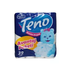 Teno tualet salfetkası 32-li 2 qat Teno tualet salfetkası 32-li 2 qat