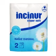 Mətbəx salfet 2 qat 2 rulon 100lü 13*12 İncinur