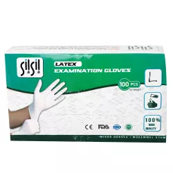Əlcək tibbi LATEX L-7975 M (Pudurasız)