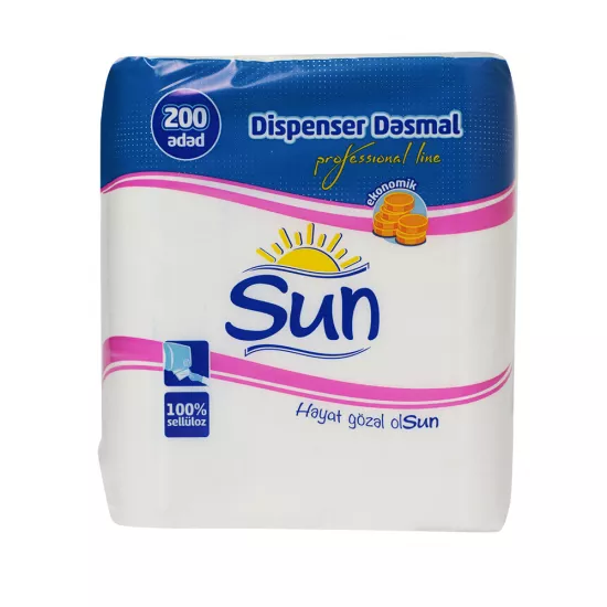 Sun dispenser salfet 22.5x20sm (200 əd.)