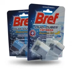 Unitaz təmizləyici və təravətləndirici Bref DUO kubik*24