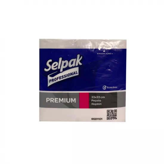 Selpak Pro 1/8 Napkin-33x33 White 100