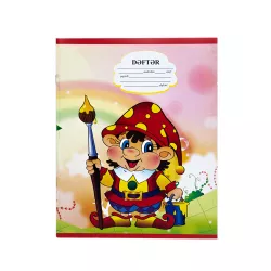 Dəftər 12 vərəq rəngli ana dili 65 qr premium