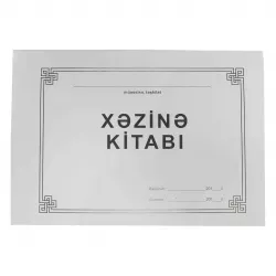 Xəzinə kitabı kopyalı A4 50 vərəq (Muhasibat)