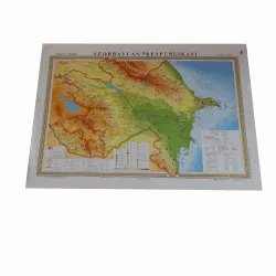 K.Xəritə Azərbaycan Fiziki (rəngli)