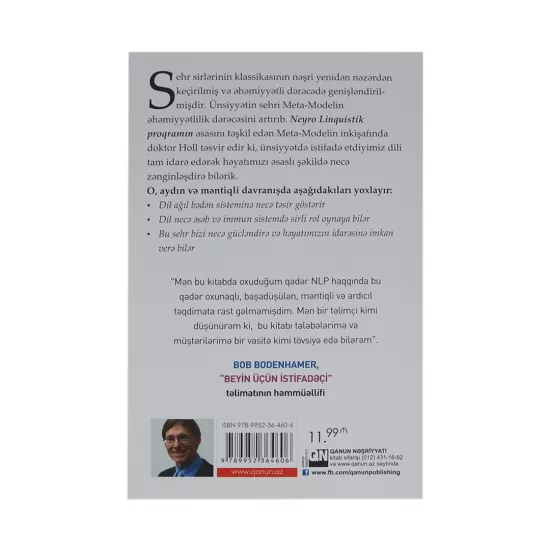 K.NLP:Təhtəlşüura və davranışa gizli təsirin qızıl sirləri (Maykl Holl)