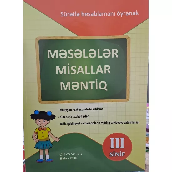 K.Məsələlər,misallar məntiq 3 sinif