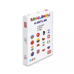 Şəkilli Rəngləməli Kartlar Bayraqlar (İZƏ)