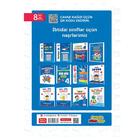 Monitorinqlərə Hazırlıq Sınaq Toplusu 4-cü sinif (İZƏ)