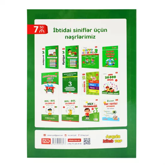 Monitorinqlərə Hazırlıq Sınaq Toplusu 3-cü sinif  2 fənn  (İZƏ)