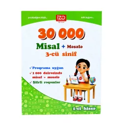 30000 Misal+Məsələ 3-cü sinif (İZƏ)