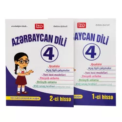 Azərbaycan dili 4-cü sinif test kitabı 1 və 2 ci hissə (Qaydalar,Sınaq testləri) (İZƏ)