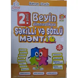 K.Beyin gimnastikası Şəkilli və sözlü məntiq 2s(Çinar)