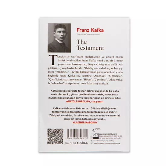 K.Vəsiyyət (Franz Kafka)