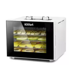 Meyvə və tərəvəzlər üçün quruducu Kitfort KT-1915-1 ağ Meyvə və tərəvəzlər üçün quruducu Kitfort KT-1915-1 ağ