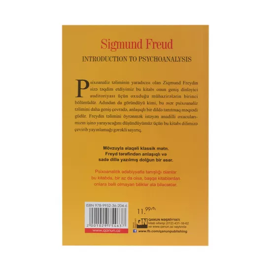 K.Psixoanalizlə ilkin tanışlıq (Sigmund Freud)