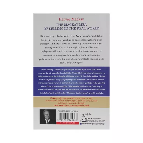 K.Real dünyada satış üzrə MBA kursu (Harvey Mackay)