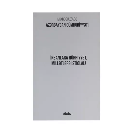 K.Azərbaycan Cümhuriyyəti (M.Ə.Rəsulzadə)