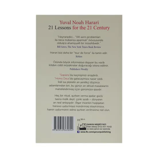 K.XXI əsr üçün 21 dərs (Yuval Noah Harari)