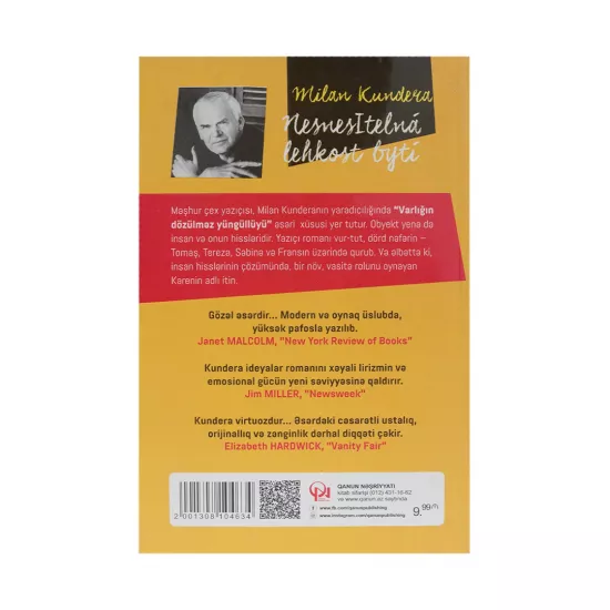 K.Varlığın dözülməz yüngüllüyü (Milan Kundera)