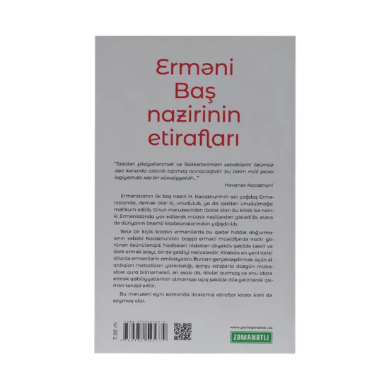K.Erməni Baş nazirinin etirafları