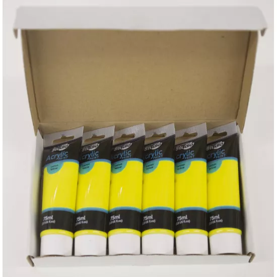 M.M. Studio acril boya 75ml limon sarı MSCH7502