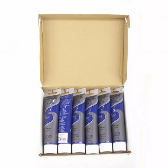 M.M. Satin akril boya 100ml mavi PMSA0006