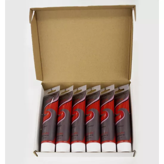 M.M. Satin akril boya 100ml al-qırmızı PMSA0002