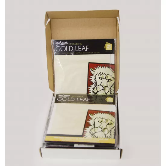 M.M. İmitation gold leaf 14x14sm 25vərəq MAXX0022